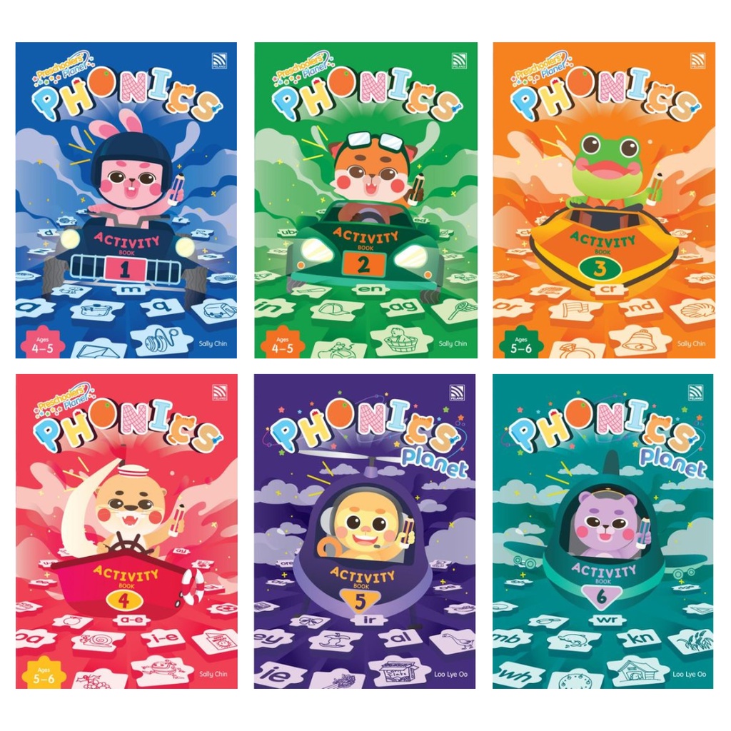 Preschoolers' Planet Phonics Activity แบบฝึกหัดภาษาอังกฤษสำหรับเด็กอนุบาล Pelangithai