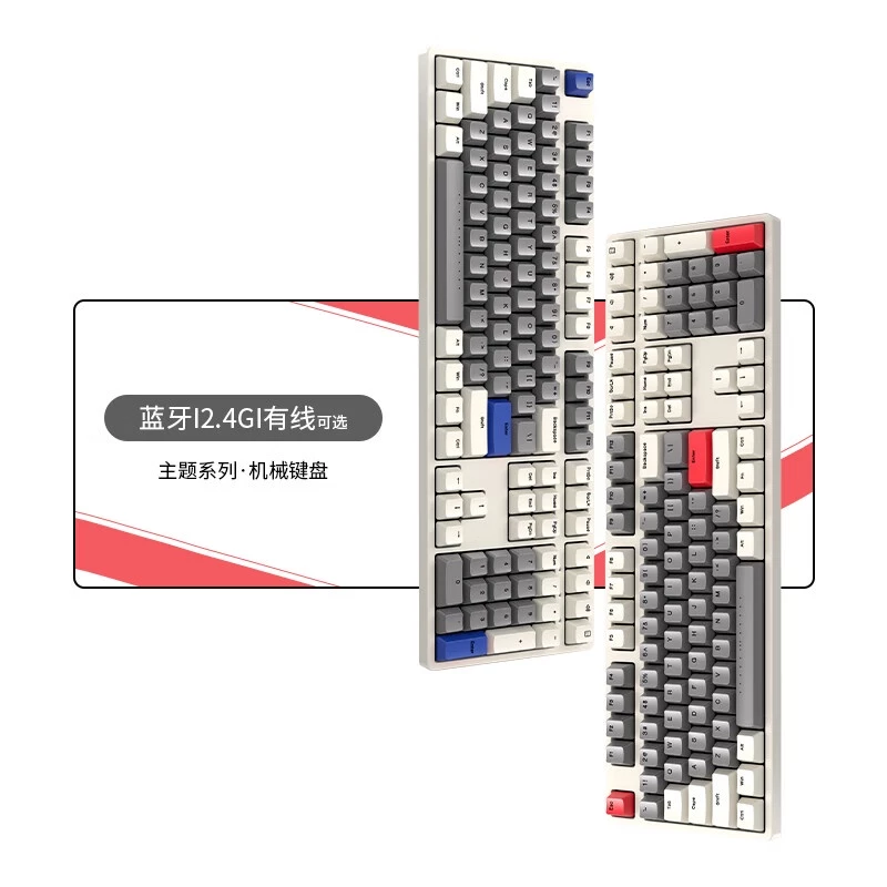 ikbc Time Grey คีย์บอร์ดไร้สาย Mechanical Keyboard Cherry Switch thumbnail 3