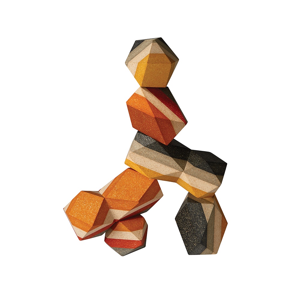 PlanToys ของเล่นไม้ 5511 Geo Stacking Rock ก้อนหินเรียงซ้อน เสริมพัฒนาการ สำหรับเด็กอายุ 3 ปี ขึ้นไป — صورة 6