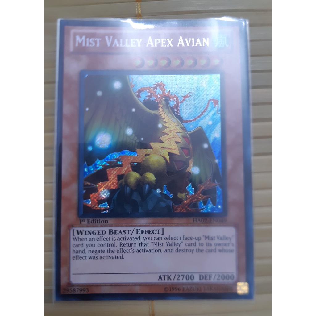 การ์ดยูกิโอ! HA02-EN049 Mist Valley Apex Avian - Secret Rare - รุ่นที่ 1