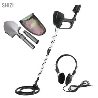 ShiZi เครื่องตรวจจับโลหะ Waterproof Coil Pinpointer Coin Finder พร้อมหูฟัง Shovel สำหรับค้นหา