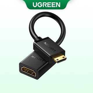 UGREEN สายเคเบิลอะแดปเตอร์ ตัวเมีย รองรับ 4K Mini HDMI แปลงเป็น HDMI 1 ชิ้น