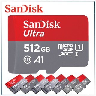 Sandisk การ์ดหน่วยความจํา Micro SD 16GB-1TB UHS-I A1 TF Class 10 สําหรับแฟลชการ์ด Gopro 100-120MB/S สําหรับวิดีโอ HD