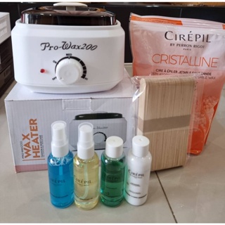 เซตหม้อแวกซ์ร้อน พร้อมอุปกรณ์ครบชุด ทำเองที่บ้าน Cristalline Cirepil waxคุณภาพสูง ของแท้นำเข้าจากฝรั่งเศส 🇫🇷