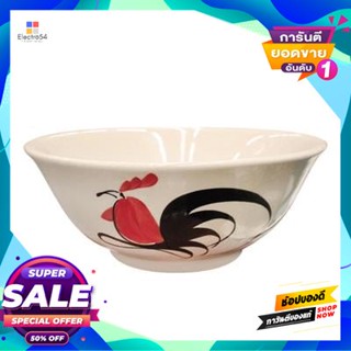 Stoneware ชามสโตนแวร์ทรงกลม ตราไก่ Tcg ขนาด 6 นิ้ว สีครีมround Stoneware Bowl, Chicken Brand, Tcg, Size 6 Inches, Cream