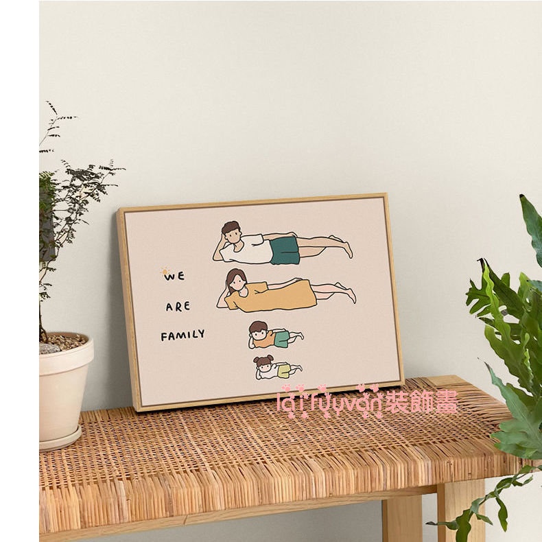 นอร์ดิก ตกแต่งผนังสไตล์อิน ห้องครัว-ร้านอาหาร ธีมครอบครัวสามเรา ครีม สติ๊กเกอร์ไร้กรอบ
