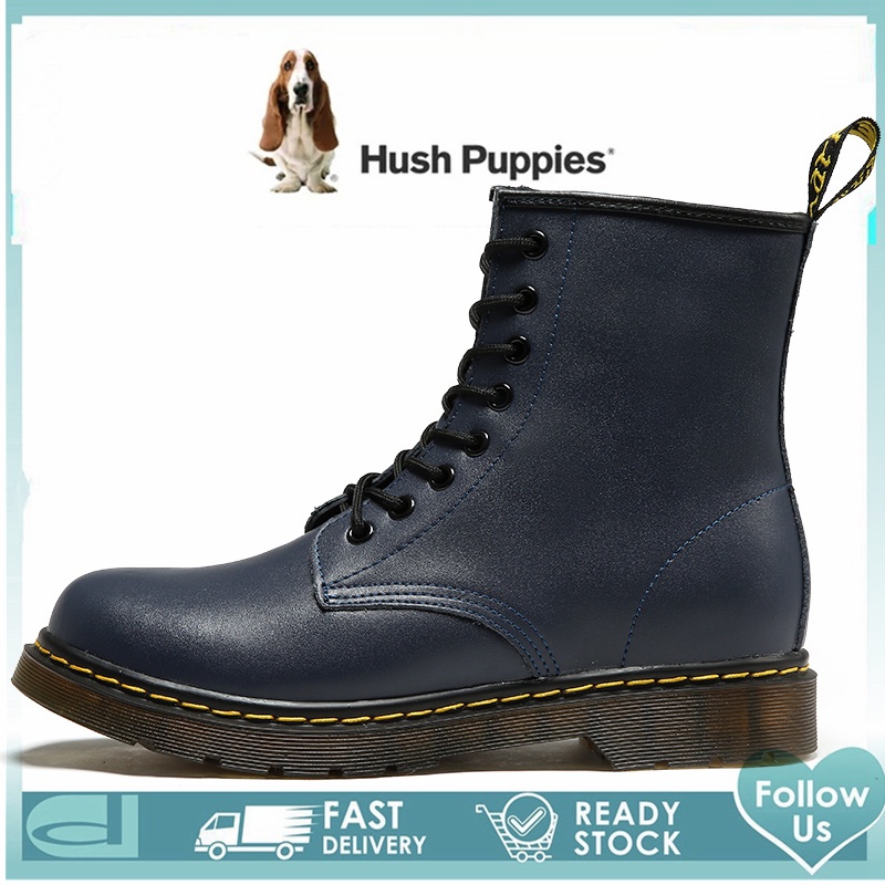 Hush Puppies ผู้ชายรองเท้าข้อเท้ารองเท้า High Cut รองเท้าหนังรองเท้าสําหรับชาย Martin รองเท้าผู้ชายร