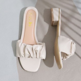 COCO#M215 New Elegant Crumpled Strap Heels Sandals