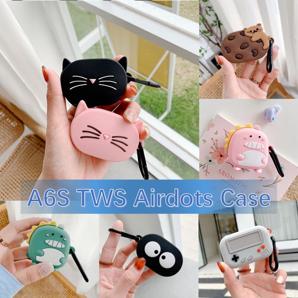 คอนโซลเกมการ์ตูนสําหรับ A6S TWS Airdots หูฟัง Soft Case