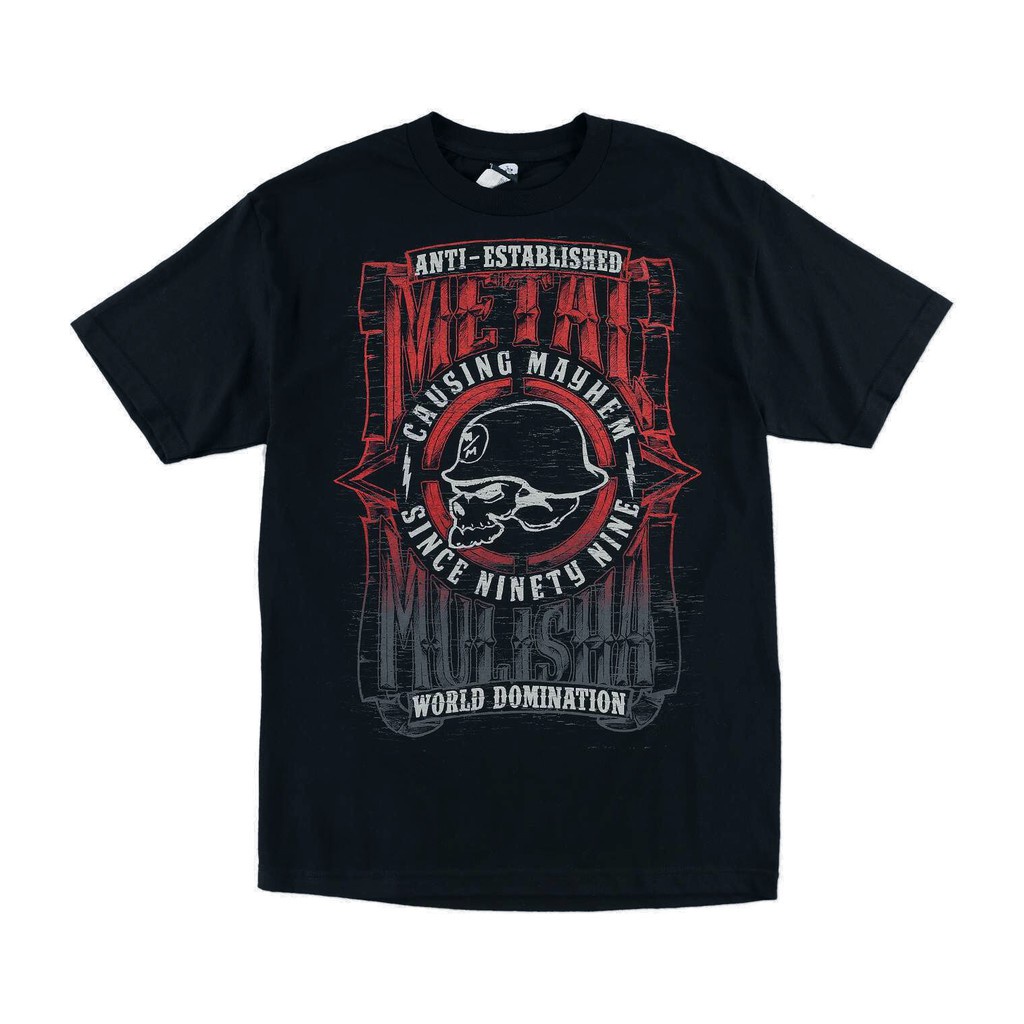 Hot all-match classic Metal Mulisha West Mayhem Skull s Mx Fmx Sp6518038 Blk เสื้อยืดผู้ชาย DPdanh41