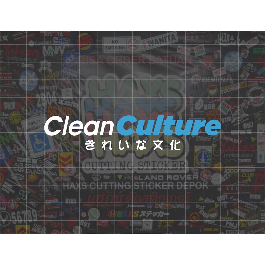 สติ๊กเกอร์ตัด CleanCulture ขนาด 10 ซม. สําหรับรถยนต์รถจักรยานยนต์