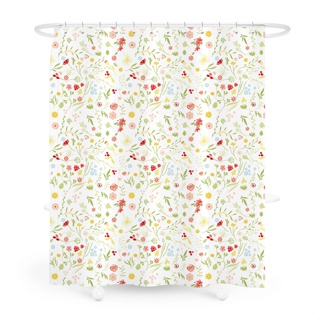 Primo ม่านห้องน้ำโพลีเอสเตอร์ ลายดอกไม้ รุ่น ฟลาว์เวอร์ 3XMY…