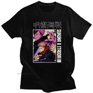 เสื้อยืดแขนสั้น พิมพ์ลายอนิเมะ Jujutsu Kaisen Satoru Gojo ขนาดใหญ่ แฟชั่นสําหรับผู้ชาย สไตล์แฟชั่นเรียบง่าย_02