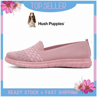 HUSH PUPPIES รองเท้าโลฟเฟอร์ ส้นแบน แบบสวม สําหรับผู้หญิง