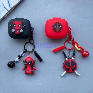 Anker Soundcore Life NOTE E / P3 / Liberty 3 Pro / Air 2 Pro เคสหูฟัง ซิลิโคน สีดํา Deadpool เอียร์บัด กันน้ํา กันกระแทก นุ่ม ป้องกัน หูฟัง เคสหูฟัง ผิว