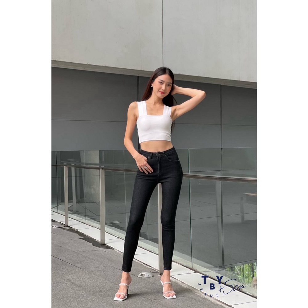 TBY JEANS by Beary TBY 5CM กางเกงยีนส์ที่ใครใส่ก็ดูสูง ผ้ายืดหยุ่น กระชับ เก็บทรงเป๊ะ รุ่น T3085