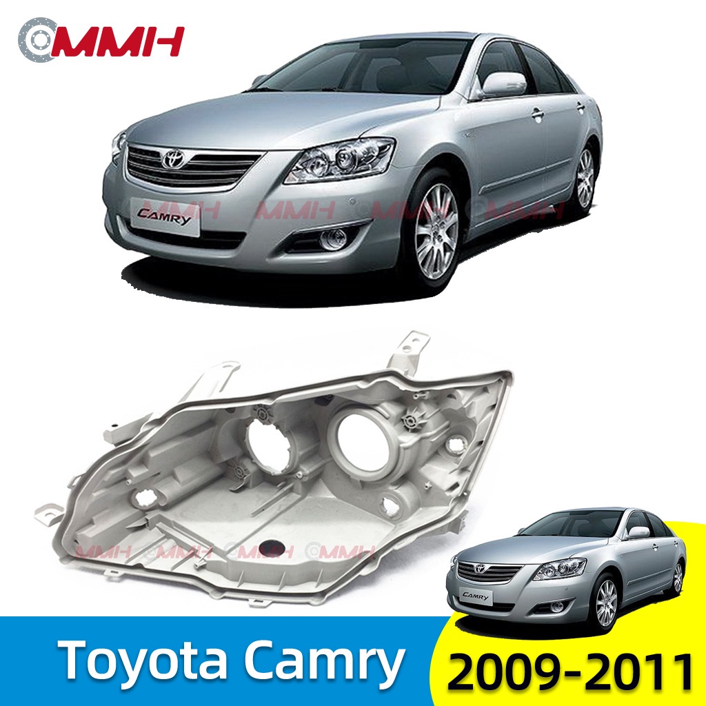 ฝาครอบไฟหน้าซีนอน พลาสติก สําหรับ Toyota Camry ACV40 2009-2011 ไฟหน้า เลนส์ไฟหน้า ไฟหน้าหลังเปลือก  ฐานไฟหน้า Headlamp Rear Shell headlamp housing  Back Cover Bottom Shell Base Plastic Shell