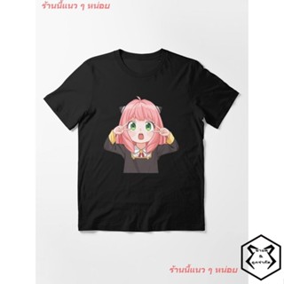 2022 SPY X FAMILY Anya Cute Essential T-Shirt เสื้อยืดพิมพ์ลาย เสื้อยืดอะนิเมะ คอกลม cotton แฟชั่น Unisex_05