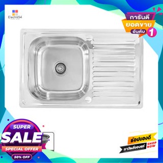 Sink อ่างล้างจานฝัง 1 หลุม 1 ที่พัก Teka Linea รุ่น Viva 80 1B 1D ขนาด 80 X 50 X 20 ซม. สีสเตนเลสembedded Sink 1 Hole 1