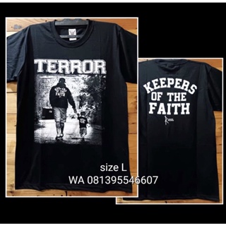 เสื้อยืด พิมพ์ลายนักร้อง Metal PUNK ROCK TERROR KEEPERS OF THE FAITH ORGIGINl Music