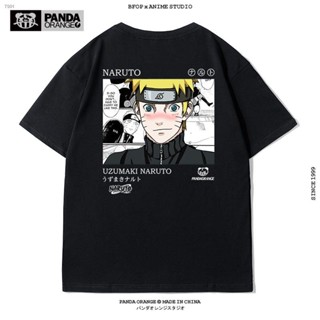 ✣Naruto ร่วม Naruto Hinata คู่เสื้อยืดผ้าฝ้ายแขนสั้นหลวม