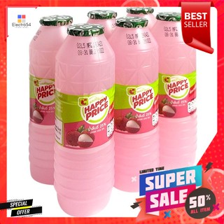 บิ๊กซี แฮปปี้ ไพรซ์ น้ำลิ้นจี่ 25% 180 มล. แพ็ค 6 Happy Price Lychee Juice 25% 180 ml. Pack 6