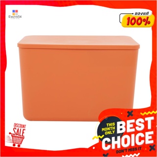 STORAGE กล่องเก็บของ มีฝา STACKO MARU L 36x26x24 ซม. สีส้มSTORAGE BOX WITH LID STACKO MARU L 36X26X24CM ORANGE