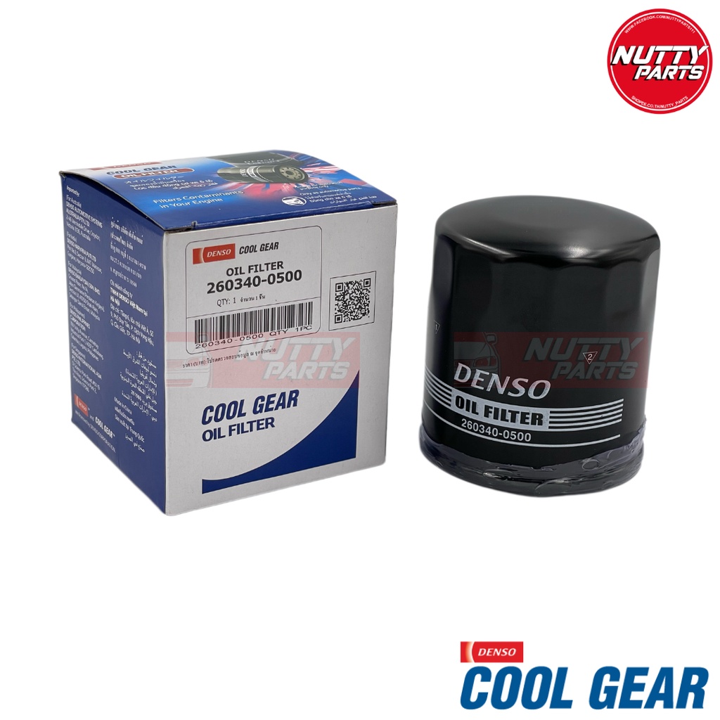 กรองน้ำมันเครื่อง DENSO Cool Gear Vios/ Yaris/ Soluna/ Altis/Corona/ColloraAE 260340-0500 90915-YZZE