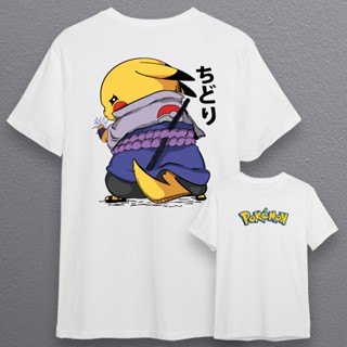 Pikachu X Sasuke Premium Tshirt - Pokemon X Naruto_07