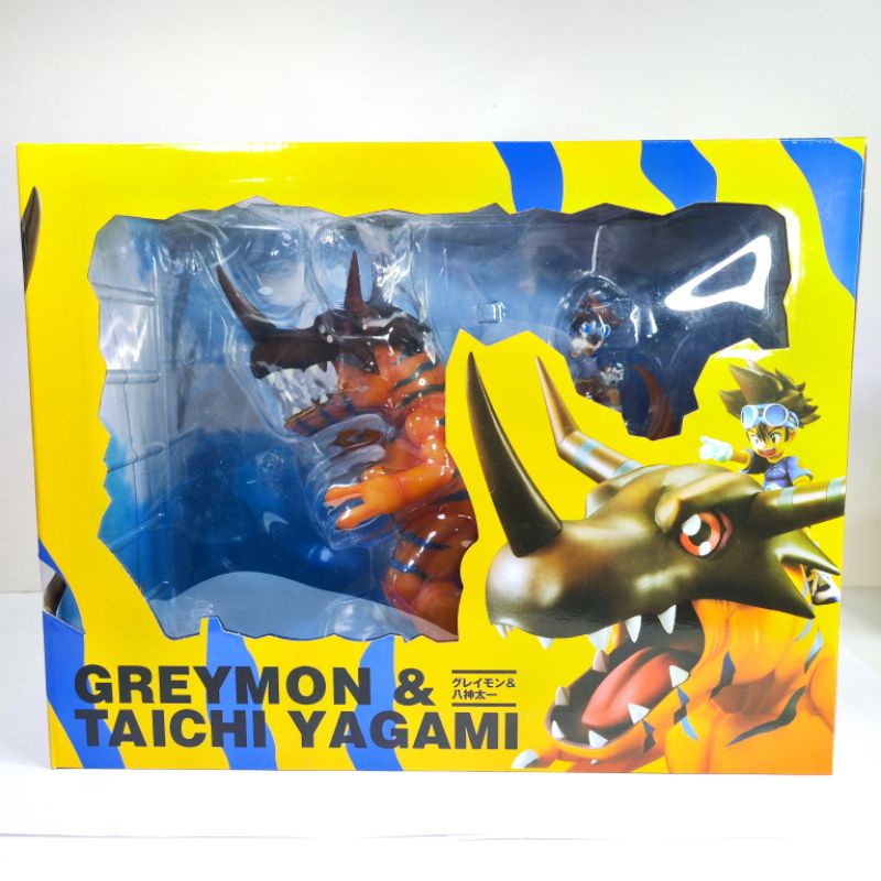 Digimon figure Greymon&amp;Taichi megahouse GEM จีน