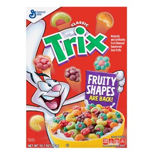 General Mills  Trix Fruity Shapes Cereal 303g ซีเรียล อาหารเช้า ซีเรียลธัญพืช ธัญพืชรวม