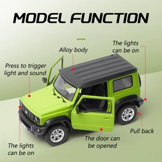 【RUM】โมเดลรถยนต์ Suzuki JIMNY สเกล 1:26 ของเล่น ของขวัญวันเกิด สําหรับเด็กผู้ชาย