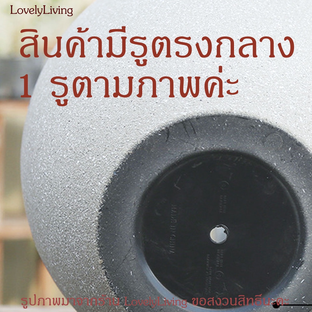 กระถางพลาสติกทรงไข่ขนาด 18 นิ้ว งานผิวภายนอกพ่นทรายซิลิก้า สำหรับต้นไม้ขนาดใหญ่ - รูปที่ 5