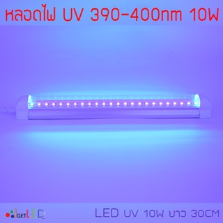 หลอดไฟ UV 395-400nm LED T8 10W ยาว 30CM 48 LED