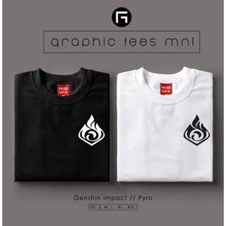 GraphicTeesMNL Genshin Impact Pyro Elements Symbol Customized Shirt Unisex T-shirt for Women and Men_03