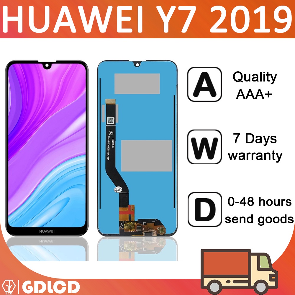 ชุดประกอบหน้าจอสัมผัส LCD สําหรับ Huawei Y7 2019 Y7 Prime 2019 Y7 Pro 2019