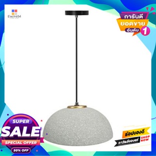 Lamp โคมไฟแขวนเซรามิก (E27x1) LUZINO รุ่น LT2608-G9 ขนาด 29 x 29 x 12.5 ซม. สีเทา - ทองCeramic Pendant Lamp (E27x1) LUZI