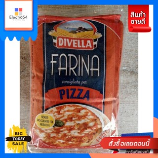 Divella Farina Pizza แป้งสาลีทำพิชซ่า1000g.Divella Farina Pizza Wheat flour 1000g. good p