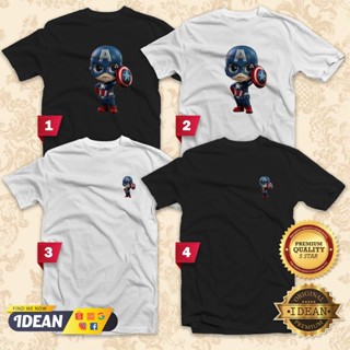 CAPTAIN AMERICA CUTE MARVEL SUPERHERO T-Shirt Men Women UNISEX CASUAL COTTON Kaos BAJU SUMMER TEE Clothes IDEAN S75_04