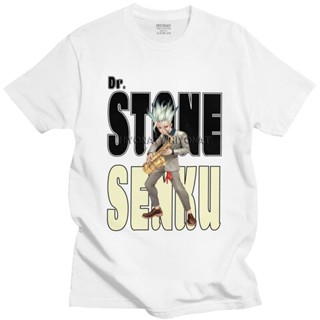 Senku Ishigami Music Style T Shirts Men 100% Cotton Tee Tops Dr.Stone Anime Manga Tshirt Short-Sleeve Printed T-shi_08