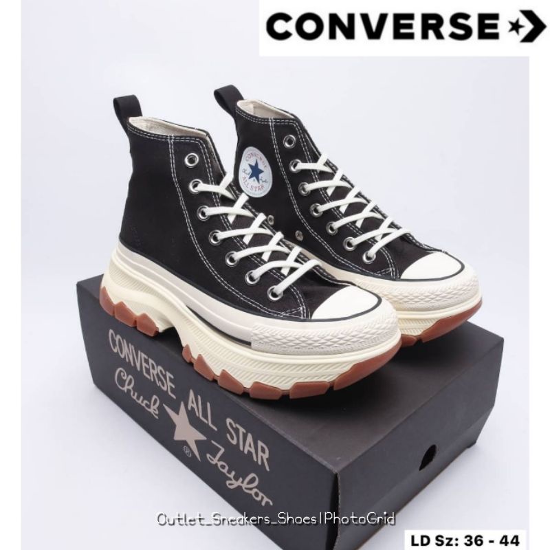 รองเท้า Converse Chuck Taylor All Star 100 Trekwave High Black Unisex ส่งฟรี