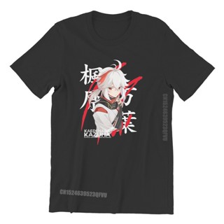 Cotton T-Shirt Genshin Impact Game Paimon Tshirts For Men Kaedehara Kazuha Soft Leisure Tee Men T Shirts Novelty Tr_03