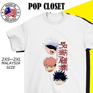 TSHIRT WOMEN MEN BAJU WANITA LELAKI JUJUTSU KAISEN MANGA JAPANESE T SHIRT MURAH PEREMPUAN COTTON T-SHIRT OVERSIZE C_02