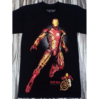 BT83 IRON MAN MARVEL UNIVERSE AVENGERS HERO COLLECTION TONY STARK ROBERT DOWNEY JR ORIGINAL BLACK TIMBER COTTON T-S_01