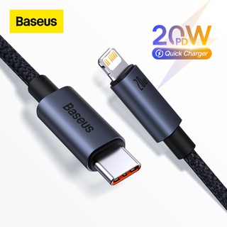 ☍♠Baseus สายชาร์จ USB C ชาร์จเร็ว สําหรับ i13 12 11 Pro Max PD 20W i 8