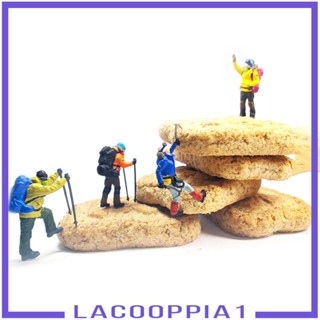 [Lacooppia1] โมเดลฟิกเกอร์คนจิ๋ว ฉากสีเหลือง และสีฟ้า DIY