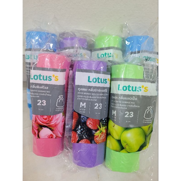 Lotuss Tesco Scented ถุงขยะ M Size (23 ชิ้น) S Size (50 ชิ้น) Beg Plastik Sampah