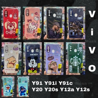 เคสพร้อมจัดส่ง จากไทย เคสกำมะหยี่ ขอบโครเมี่ยม ตัวกันกล้องถอดออกได้ Vivo Y91 Y91i Y91c Y20 Y20s Y12aY12s ลายเข้าใหม่