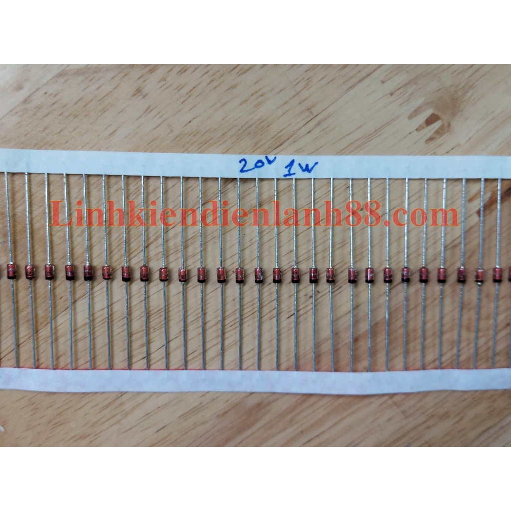 (100 ชิ้น) Zener Diode 20V 1W 1N47A แท้ใหม่ ST 100%.
