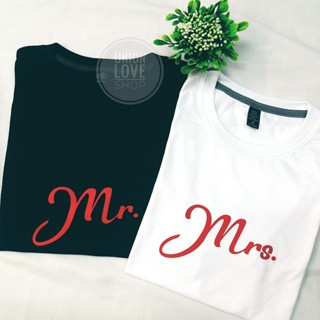 เสื้อยืดคู่รัก MR.&amp; MRS.C049 ตัวละ_02